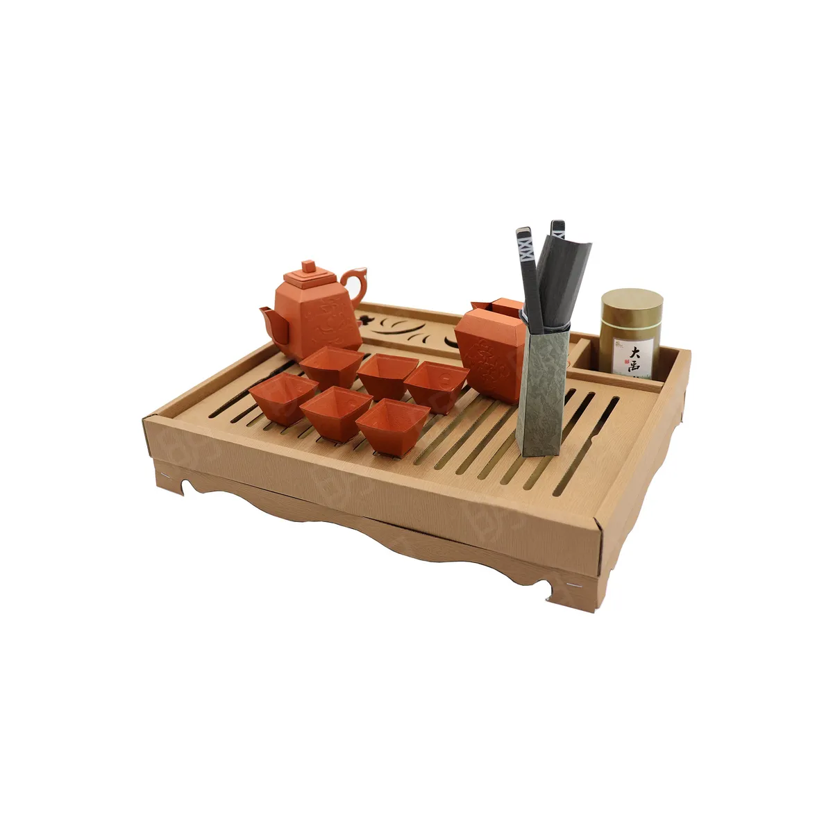茶具組-A款-紅