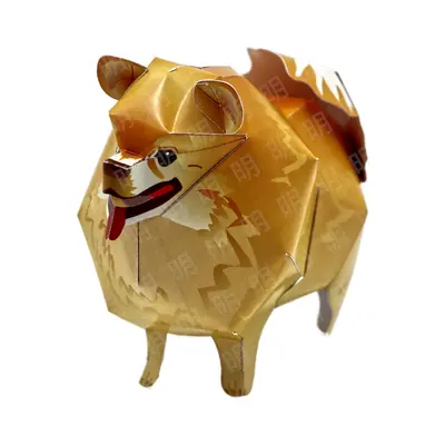 棕色博美